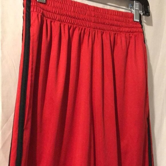 Adidas by 424 Men's Red Black Elasticized Waistband Basketball Shorts Size Small - Picture 5 of 8